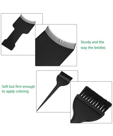 4-Piece Balayage Highlighting Board Set with Hair Dye Paddle Brush - Black - Buy Online on SooperMarket.com