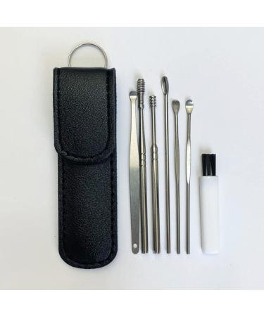 Earwax Cleaner Tool Set Earwax Removal Set Earwax Removal Kit for Adults One Set includes 7 Pieces (5 pcs BLACK) 5 pcs Black - Buy Online on SooperMarket.com