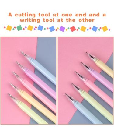 AUAUY Knife Pen Craft Cutting Tools  5PCS Double Head Cutting Gel Pen with Writable Nib  Utility Knife Pen  Creative Precision Paper Cutting Carving Tools  for DIY Project & Art Hobby - Buy Online on SooperMarket.com