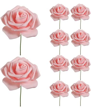 Womens Day Cake Topper Pink Rose Flower Cake Topper for 3.8 Goddess Festival Mother Day Party Cake Decorations 10pcs 7.5x20 Cm - Buy Online on SooperMarket.com