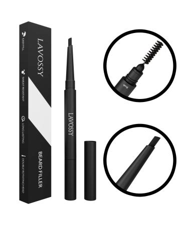 Lavossy Bartf llerstift fill and define your irregular beard with the beard pencil waterproof bare pencil for men multi -colored 1 piece (1 -pack) light brown
