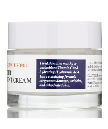 Elastalift Renewing Night Cream | Brightening Vitamin C & Hyaluronic Acid Moisturizer | Oil-Free Overnight Facial Treatment | 1.75 Fl Oz - Buy Online on SooperMarket.com