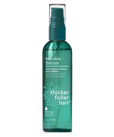 Thicker Fuller Hair Serum Root Lifting Sulfate Free 4 Ounce (Pack of 2)