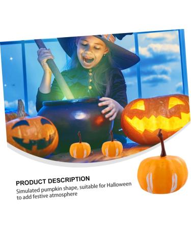 HOMSFOU 20pcs Simulated Mini Pumpkin Halloween Pumpkin Decoration Simulation Small Pumpkin Simulation Pumpkin Fake Pumpkin Accessories Foam Yellow 2.2X3.4CM - Buy Online on SooperMarket.com