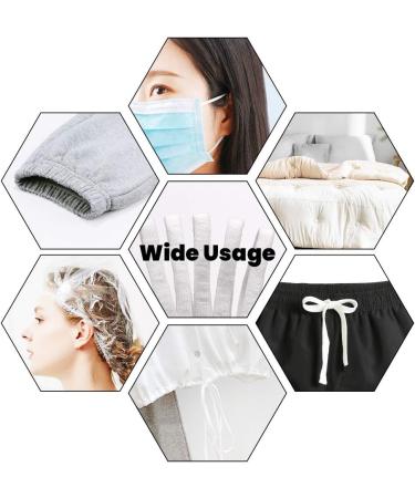 Generic 1/4 Inch White Elastic Bands - 50 Yards | Soft Ear Elastic Rope for Sewing & Crafting - Buy Online on SooperMarket.com
