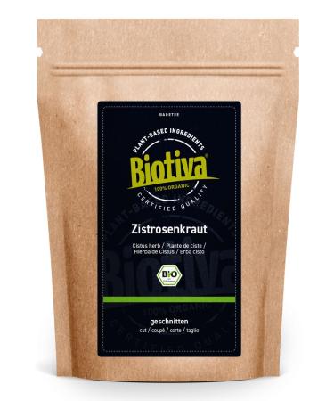 Vibrosewort organic 500g Cistus Incanus - the highest quality organic quality - storage pack - bottled and controlled in Germany - Biotiva 500.0 gram