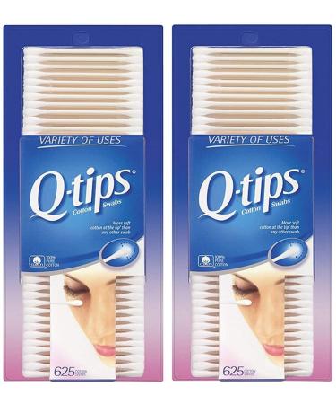 Q-Tip Cotton Swabs 625 Count (Pack of 2) with Bonus Travel Case - Compatible with Q-Tips (Approx. 80 Swabs) - Buy Online on SooperMarket.com