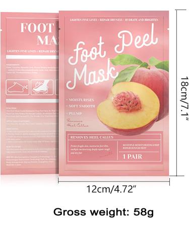 3 Pair Foot Peeling Mask Socks - Moisturizing Foot Mask for Dry & Cracked Feet - Easy Corn Removal - Foot Spa Treatment for Men & Women - Buy Online on SooperMarket.com