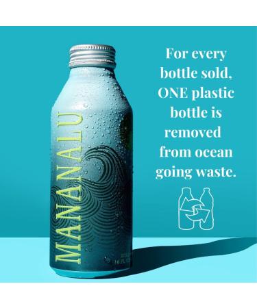 Mananalu Pure Water | Electrolyte-Infused Purified Water | 16 oz. Aluminum Bottles (12-Pack) - Buy Online on SooperMarket.com