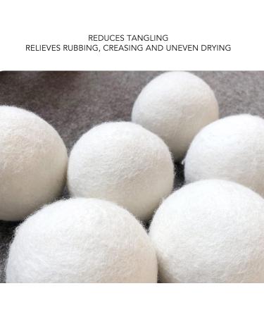 GFRGFH Wool Drying Balls Laundry Balls for Dryer Reusable Static Reduction Skin Friendly Softener Ball for Clothes 6pcs(3.5cm) - Buy Online on SooperMarket.com