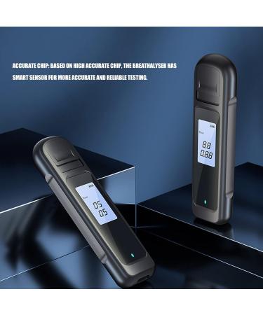 Cryfokt Portable Breathalyzer | 0-0.19% BAC | Rechargeable & Smart | Digital Display & LED Indicator | Ideal for Personal & Professional Use - Buy Online on SooperMarket.com