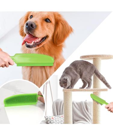 Long Handle Rubber Broom Set for Pet Hair Removal and Cleaning Indoor & Outdoor Spaces - Buy Online on SooperMarket.com