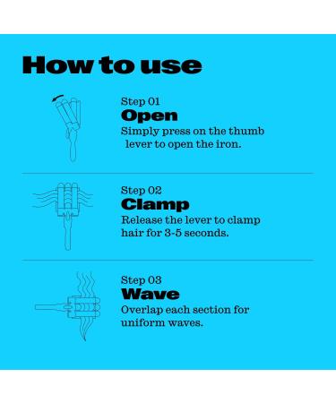 Trademark Beauty Babe Waves 3 Barrel Curling Iron Hair Waver 1 Inch Quick Heat Adjustable Temperature Hair Curler Perfect Beach Waver Hair Styling Tools 25mm Standard Ceramic Wand Pink 3 Barrel (1 Inch) - Buy Online on SooperMarket.com