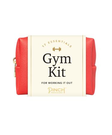 Pinch Provisions Gym Kit includes 15 Personal Care Essentials for Wellness & Beauty Perfect for Gifts Gym Bags Duffle Bags & Lockers (Poppy Red)