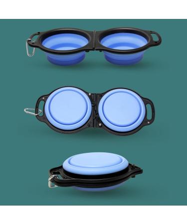 Buy Foldable Silicone Meal Cones & Double Dog Bowls | Portable Pet Feeders for Travel & Camping - Buy Online on SooperMarket.com