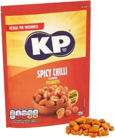 KP Nuts Share Bag of Spicy Chilli Flavoured Peanuts 225g - Buy Online on SooperMarket.com