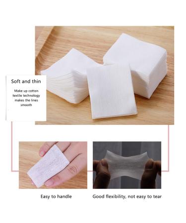 1000 Pcs Ultra Thin Makeup Facial Cotton Pads - Lint Free Dry Nails/Lips/Eyes Polish Remover - Square Cosmetic Beauty Pads - Non-Woven Makeup Remover - Plain Weave Box-packed - Buy Online on SooperMarket.com
