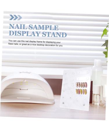 PLAFOPE Nail Polish Color Chart Board Nail Sample Display Stand Manicure Holder Nail Polish Color Chart Frame Nail Polish Color Showing Tool - Buy Online on SooperMarket.com