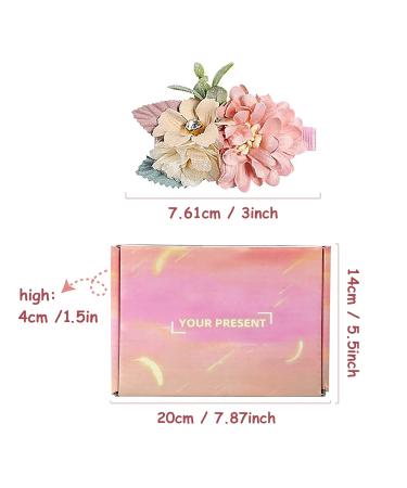 Supgomax Flower Hair Clips - 6 Pack Baby & Girls Hair Accessories | Floral Hair Loop Clips for Perfect Styling - Buy Online on SooperMarket.com