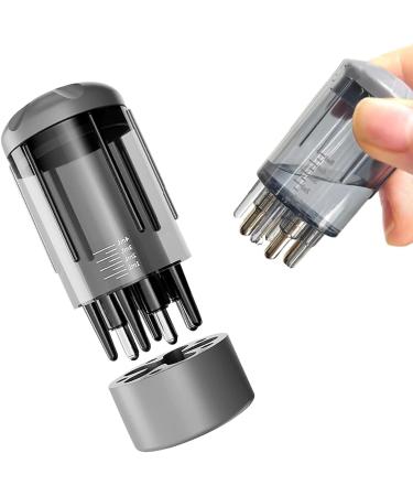 Taicols Scalp Applicator Comb Hair Oil Applicator Hair Growth Care Hair Massager Portable Hair Oil Applicator Bottle Scalp Massager (Grayish)