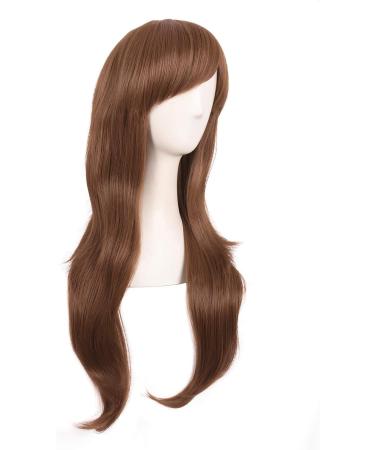 MapofBeauty 28 Long Curly Costume Cosplay Wig (Light Brown) - 70cm Length - Buy Online on SooperMarket.com