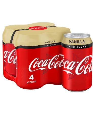Coca-Cola Zero Sugar Vanilla 4 x 330ml Vanilla 330 ml