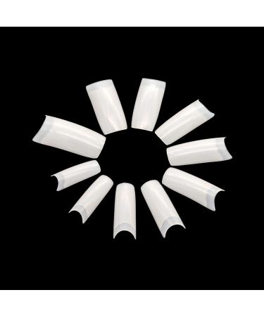 Natural False Nails 500 Pieces French Acrylic Nails Artificial Fake Nails False Nail Tip 10 Sizes With Box for Women Girls - Buy Online on SooperMarket.com