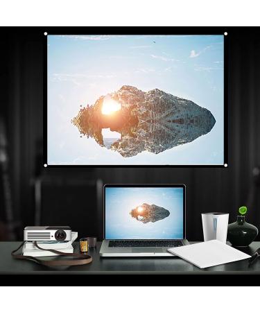 Portable 72-Inch Canvas Beamer Screen | Foldable Projector Canvas for Home Cinema | 60-100 Inch Projection Surface - Buy Online on SooperMarket.com