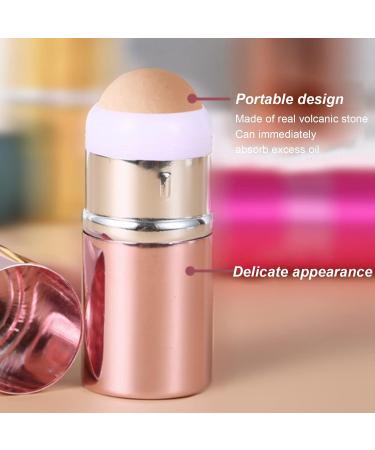 Oil Absorbing Face Roller - Portable Volcanic Oil Control Roller in Pink Aluminum Alloy | International Shipping Available - Buy Online on SooperMarket.com