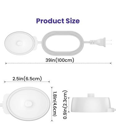 Electric Toothbrush Charger for Braun Oral-B Replacement Type 3757 Charging Cord IP67 Waterproof Inductive for Pro500 Pro1000 2000 2500 3000 8000 Pro/Smart/Genius/Vitality/iO Series 6-1 for bruan-1 - Buy Online on SooperMarket.com