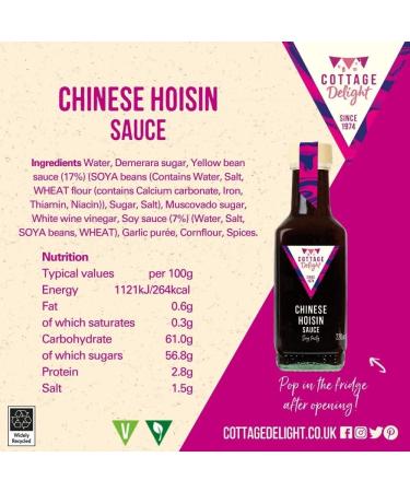 Cottage Delight Chinese Hoisin Sauce 220ml - Authentic Asian Flavor - Buy Online on SooperMarket.com