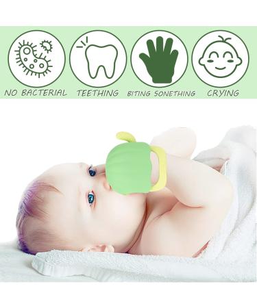 Soothing Silicone Teething Mitt for Babies 3+ Months | BPA-Free Baby Teether Toy | Anti-Drop Wrist Design | Infant Teething Mitten for Pain Relief - Buy Online on SooperMarket.com