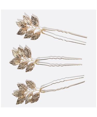 Snap Clips Wedding Hairpins With Leaves Gold And Silver Ideal As Hair Accessories For Bridesmaid Women And Girls