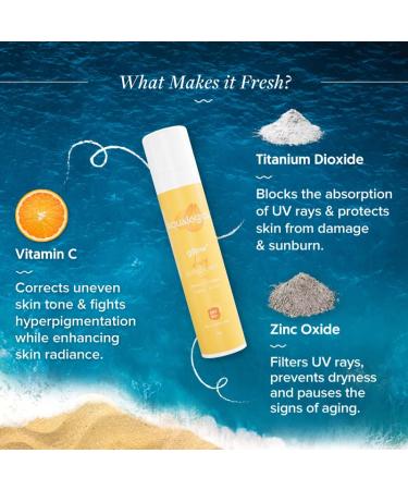 Glow+ Dewy Face Sunscreen SPF 50+ | Blue Light Protection | No White Cast | Brightening with Papaya & Vitamin C | 1.76 Oz 1 Pack - Buy Online on SooperMarket.com