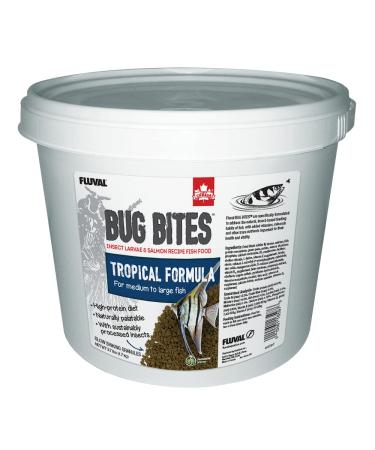 Fluval Bug Bits Fish feed with insect larvae for tropical fish slowly falling granules 1.4-1.6mm 1.7kg granulate 1.7 kg (1 Pack)