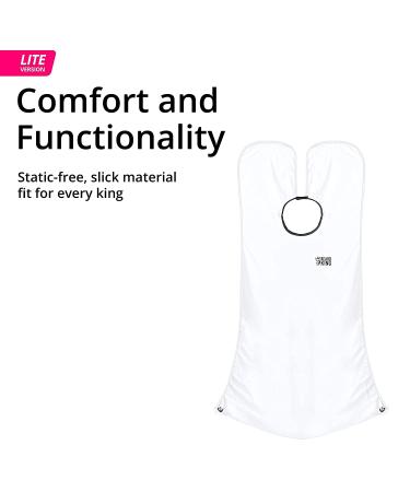 Beard King Beard Bib Apron for Men - Original Cape As Seen on Shark Tank - Hair Catcher for Shaving & Trimming - Grooming Gifts for Dad or Husband - White - Buy Online on SooperMarket.com