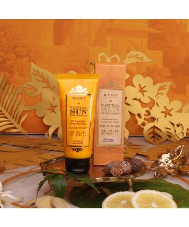 Kama Ayurveda Natural Sun Protection SPF-21 60ml - Broad Spectrum Sunscreen - Buy Online on SooperMarket.com