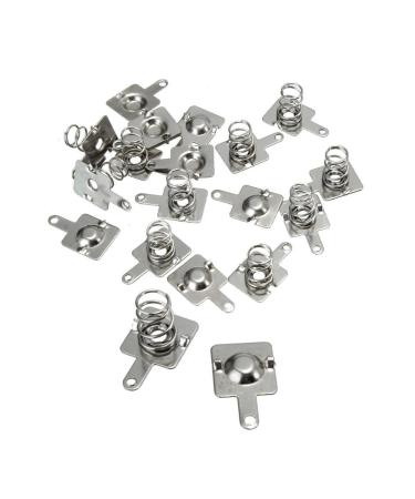 10 Pairs Silver Battery Spring Contact Plates - Replacement for AA AAA Batteries | 14.5x9mm Compression Springs - Buy Online on SooperMarket.com