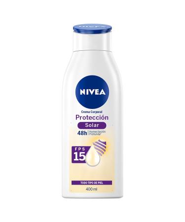NIVEA Moisturizing Body Cream with Vitamin E & Aloe - Deep Hydration & UV Protection FPS 15 400ml - 48 Hours Moisturizer for All Skin Types - Buy Online on SooperMarket.com
