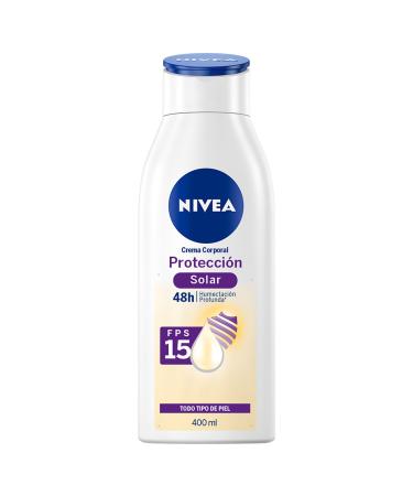 NIVEA Moisturizing Body Cream With Vitamin E And Aloe Uv Protection Fps15 48 Hours Deep Moisturizing Uv Fps15 Uv Fps 15 400 Ml Aloe Vera 13 Fl Oz (Pack of 1)