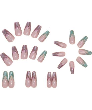 Virtcooy Press on Nails for Women Colorful Irregular Nails Set User Friendly Fake Nails Set Cute Women False Nails for Holiday Dates Birthday Parties - Buy Online on SooperMarket.com