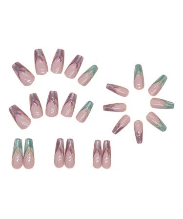 Cute Press on Nails Irregular Multipurpose False Nails - User Friendly Fake Nails Set Cute Women False Nails for Holiday Dates Birthday Parties