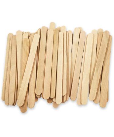 200pcs 4.5 Natural Wooden Food Grade Craft Sticks for DIY Crafts and Ice Cream - Eco-Friendly Popsicle Sticks - Buy Online on SooperMarket.com
