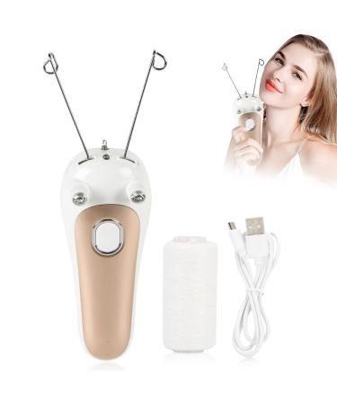 Electric Women Body Facial Threading Epilator Physical Threader Hair Remover Cotton Thread Hair Trimmer for Face Arm Leg Use(01)