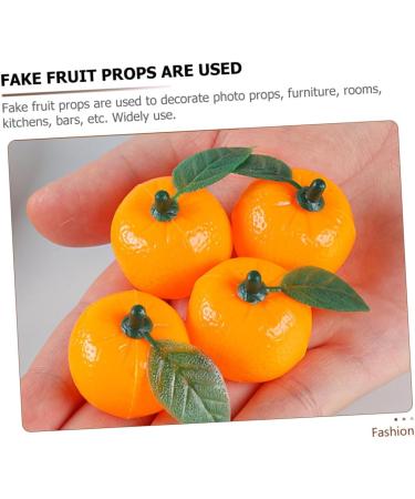 Alipis 50pcs orange cupboard desktop toys plastic teaching aids decorations Model Toy accessories mini Scene Photography Props decorate window False Orange Decor fake fruit - Buy Online on SooperMarket.com