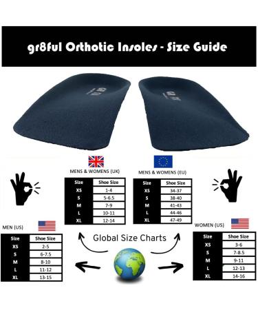 Orthotic Insoles for Plantar Fasciitis & Achilles Tendonitis - Arch Support for Flat Feet - Reduce Heel, Knee & Back Pain - 1 Pair for Men, Women & Kids - Buy Online on SooperMarket.com