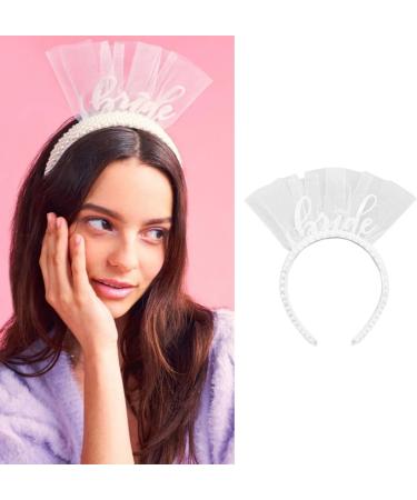 JSGHGDF BrideTo Be Headband Bachelorette Party Bachelorette Headband Bridee Headband Pearls Headband For Women Wedding Headband White - Buy Online on SooperMarket.com