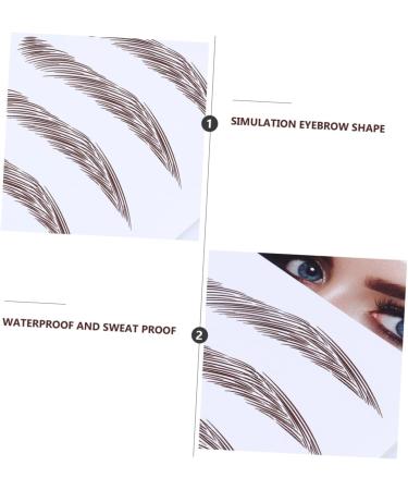 Gogogmee Authentic Eyebrows 4pcs Eyebrow Stickers Waterproof Stickers Hair-like Eyebrows Water Transfer Eyebrow Sticker Cosmetic - Buy Online on SooperMarket.com