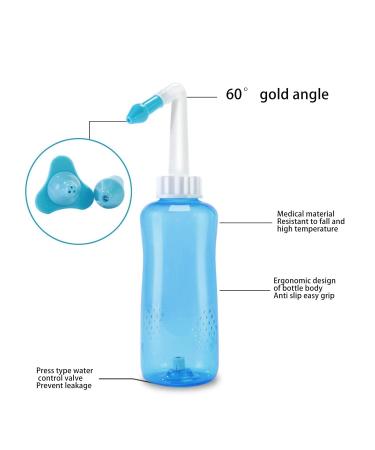 Nasal Irrigation Set 60 Angle Chloride 500ml Bottle Clear Scale, Home Use - Buy Online on SooperMarket.com