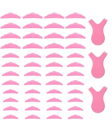 Lusofie 48 Pieces Lash Lift Pads Silicone Lash Lift Shields (S M L) Reusable Lash Lift Rods with 3 Pieces Lash Lift Comb for Eyelashes Makeup Beauty Tool